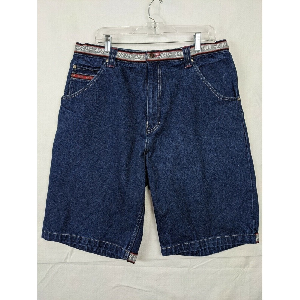 48 Jeans Mens Shorts Baggy 38 x 12 Loose Hip Hop